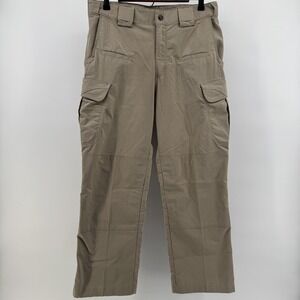 5.11 Tactical Pants Mens 32x34 (Fit‎ 32x27) Khaki Cargo Ripstop Relaxed Utility